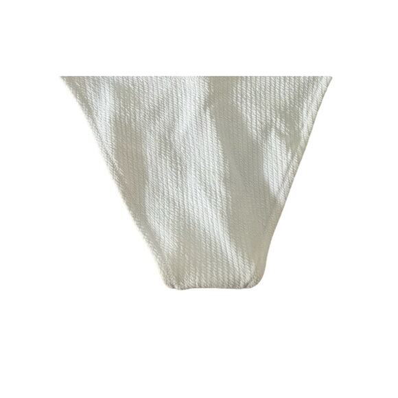 NWT J. Crew Textured High Rise Cheeky Bikini Swim Bottom Lined L White #2803 - Picture 10 of 12